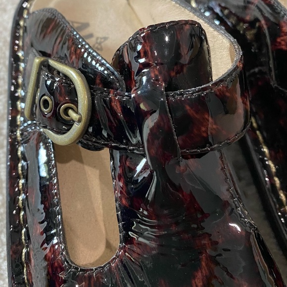 Women’s Algeria Black Tortoise Patent Leather PG Lite Clogs Mules Shoes 5/35 - Picture 3 of 10